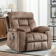 thumbnail image 6 of Bonzy Home Fabric Power Lift Recliner Chair with Massage, Heat Therapy, Hidden Cup Holders and Side Storage Pocket for Elderly Daily Home Use, 6 of 8
