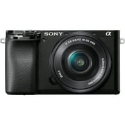 Sony Pro Alpha 6100 24.2 Megapixel Mirrorless Camera with Lens, 0.63", 1.97", Black