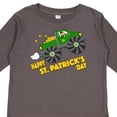 thumbnail image 4 of Inktastic Happy St. Patrick's Day Monster Truck with Leprechaun Boys or Girls Long Sleeve Toddler T-Shirt, 4 of 5