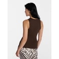 thumbnail image 3 of No Boundaries Ribbed High Neck Tank Top, Women's XXS-XXL, 3 of 5