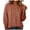 Coffee, variant on Hollow Eyelet Raglan Three Quarter Sleeve Blouse Notch V Neck Smocked Cuff Solid Loose Casual Top for Women Spring Summer Daily Wear S-XXL