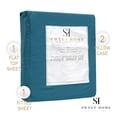thumbnail image 5 of Sweet Home Collection  Vintage Wash MIcrofiber Crinkle Sheet Sets Teal Full, 5 of 5