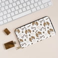 thumbnail image 6 of Leather Thin Slim Wallets for Women Men - Dalmatian Dog Cartoon Clutch Card Wallet for Women Men with Zipper, 6 of 7