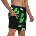 thumbnail image 2 of Vsdgher Eyeball Monster for Mens Swim Trunks with Compression Liner Swim Shorts Swim Suits Board Shorts-Small, 2 of 6