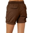 thumbnail image 2 of SHEWIN Womens Shorts High Waist Casual Hiking Outdoor Relaxed Fit Summer Shorts with Pockets S-2XL, 2 of 6