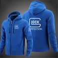 thumbnail image 5 of Glock Perfection Shooting chaqueta de manga larga con capucha para hombre con cordón cierre de cremallera Color sólido sudadera Casual ropa 2024, 5 of 5