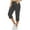Gray, variant on Womens Cargo Capris with Pockets Loose Fit Casual Capri Pants Dressy Lightweight Ladies Baggy Cropped Pants for Hiking