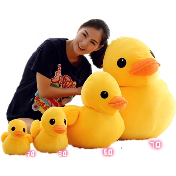 Kawaii Big Yellow Duck Mini Plush Dolls Toy Cute Soft Cartoon Stuffed Animal Toys Birthday Gifts for Children Kids Baby Girl