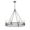 thumbnail image 5 of Z-Lite Dennison 8 Light Transitional Iron Chandelier in Matte Black, 5 of 6