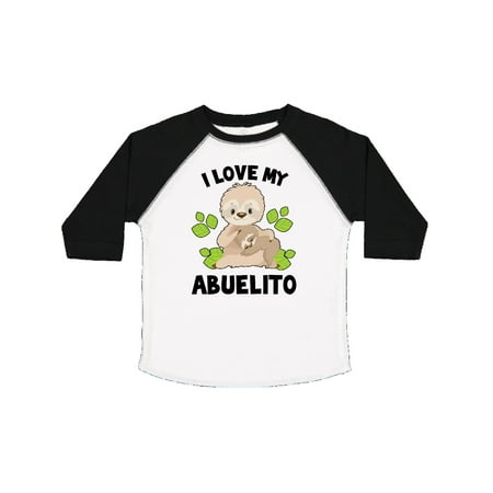 

Inktastic Cute Sloth I Love My Abuelito with Green Leaves Gift Toddler Boy or Toddler Girl T-Shirt