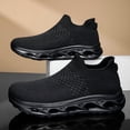 thumbnail image 5 of Hollow Out Sole Slip-On Knit Walking Shoes Breathable Platform Casual Sneakers, 5 of 5