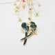 thumbnail image 3 of Broche Elegante Fernando Doble Loros Pájaro Animal Joyería de Bodas, 3 of 7