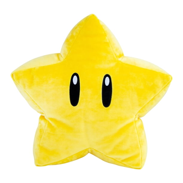 Club Mocchi Mocchi- Super Mario Plush - Super Star Plushie - Squishy Collectible Mario Toys and Plushies - 15 pulgadas