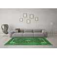 thumbnail image 3 of Ahgly Company Indoor Rectangle Medallion Emerald Green Traditional Area Rugs, 7' x 10', 3 of 4