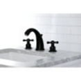 thumbnail image 4 of Kingston Brass KB980AX Victorian 2-Handle 8 in. Widespread Bathroom Faucet, Matte Black, 4 of 5