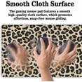 thumbnail image 5 of Large Desk Pad Black and Yellow Long Mousepad, Keyboard Mouse Pads Gaming Desk Mats, Full Desk Mouse Pad Non-Slip Rubber Base, 35.4" X 15.7" for Work/Game/Office/Home Leopard Pattern, 5 of 6