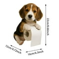 thumbnail image 2 of Dog Paper Holder Tissue Roll Dispenser Animal Shaped Storage Stand Decorative Wall Mounted Accessory for Bathroom and Kitchen, 2 of 4