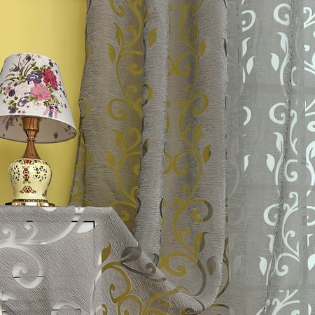 39 98 Inches Polyester Semi Blackout Grommet Top Window Curtain