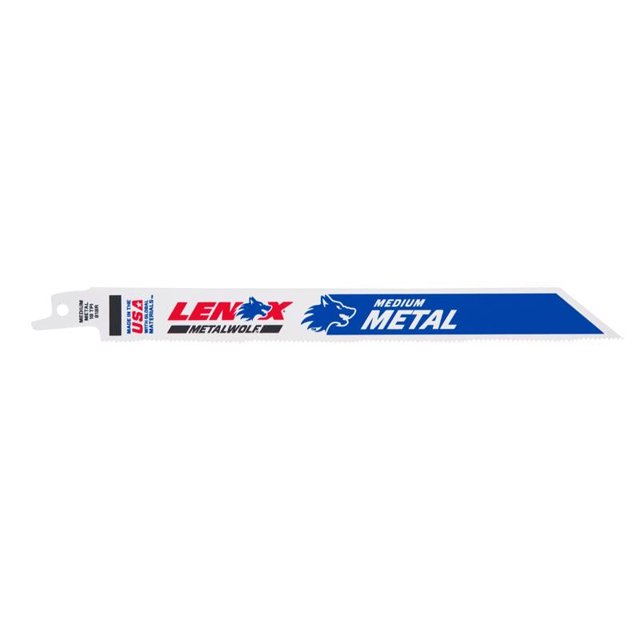 Hoja de sierra recíproca Lenox METALWOLF, 8 pulgadas, 18 TPI, paquete de 1