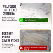 MB Stone Care MB-11 Touch-Up Etch Remover Polishing Powder (8 oz.) for Polishing Marble, Limestone & Travertine
