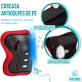 thumbnail image 3 of SET DE PROTECCIÓN INFANTIL PARA PATINAJE, SCOOTER Y BICICLETA – RODILLERAS, CODERAS Y MUÑEQUERAS CON CARCASA ANTIGOLPES Y MALLA TRANSPIRABLE – COMODIDAD Y SEGURIDAD PARA NIÑOS Y NIÑAS - COLOR ROJO, 3 of 10