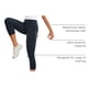thumbnail image 4 of Pantalones CRZ YOGA Butterluxe Capri Cintura Alta con Bolsillos Azul Marino XS, 4 of 7
