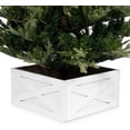 thumbnail image 2 of BIRDROCK HOME 4 Panel Christmas Tree Base Box Skirt - White, 2 of 9