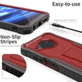 thumbnail image 4 of ExoGuard For Nokia X100 Case, Phone Case with Screen Protector and Kickstand (Red), 4 of 7