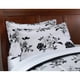 Mainstays Black White Floral Bed in a Bag Complete Bedding - Walmart.com