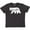 Retro Heather Black, variant on Inktastic Montana White Bear Silhouette Youth T-Shirt