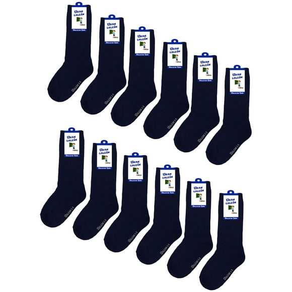 Calcetines De Algodón Gran Galeón Para Niño Pack con 12 Pares Color Azul Marino Talla 3/5 Años Tatys Fashion 600