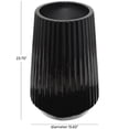 thumbnail image 3 of DecMode 24" Black Resin Vase, 3 of 7