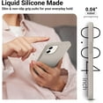 thumbnail image 3 of Shockproof Designed for iPhone 12 Mini Case, Food Grade Liquid Silicone Phone Case with [Soft Anti-Scratch Microfiber Lining] Drop Protection 5.4 inch Slim Thin Cover, Stone, 3 of 17