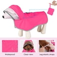thumbnail image 3 of AUTOWT Dog Raincoat - Adjustable Waterproof Jacket with Reflective Strips & Storage Pocket for All Sizes, 3 of 7