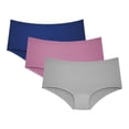 thumbnail image 1 of Bóxer Fruit Of The Loom para Mujer, Boy Short Cotton Stretch Multicolor 3 Piezas Talla M/6, 1 of 4