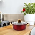 thumbnail image 3 of Beiled Red Non Stick Pots and Pans Set, 12-Piece, 3 of 9