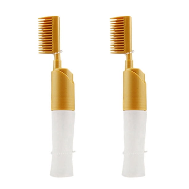 2X El Peine para Teñir El Cabello Cepillo para Teñir El Cabello con Botella Salón de Peinado de Bricolaje Cepillo de Aceite para Hornear Teñido Herramienta de Tinte para El Cabello