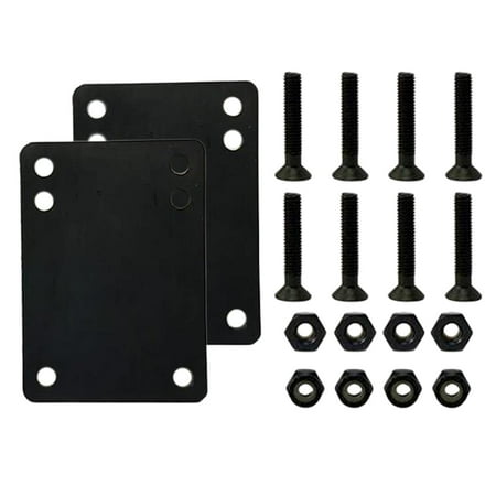 

8x Skateboard Truck Screws 1.5/1.75/2/2.5 Longboard Mounting Bolts Nuts Install Hardware and 2pcs Pad Accessories - 2.5 inch