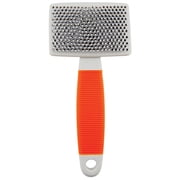 Wahl Cat Slicker Brush with Comfort Coated Pins, Orange/White - 858418