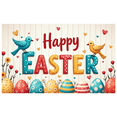 thumbnail image 3 of LUUFILx Easter Celebration Party Decoration Happy Easter Banner Background with Colorful Bunnies Eggs Spring Backdrop for Photography Props Festive Decor, 3 of 8