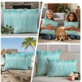 thumbnail image 4 of Outdoor Pillow Covers 20x12 Set of 2, Turquoise Waterproof Patio Throw Pillow Covers for Couch Sofa Chair, Modern Abstract Art Ombre Striped Decorative Pillowcases for Throw Pillows, 4 of 9