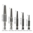 thumbnail image 2 of WRISTBIQUE Steel Screw Extractor Set Black - Bearing Material for Removing Various Screws and Bolts, 2 of 8