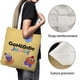 thumbnail image 3 of GoNoodle Bolso de tela con estampado de lienzo para mujer, bolsa de compras reutilizable y estética, con cremallera interior, regalo para mujer,38*45cm., 3 of 6