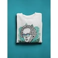 thumbnail image 3 of Palm Leaves And Sculpture Head Sweatshirt Men -Image by Shutterstock, Male XX-Large, 3 of 4