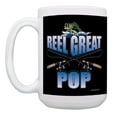 thumbnail image 2 of ThisWear Funny Grandpa Gift Fishing Reel Great Pop Bass Fishing Mug 2 Pack 15oz Coffee Mugs Black, 2 of 4