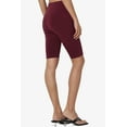 thumbnail image 5 of Women's Basic Stretch Cotton Span High Waist Above Knee Bermuda Short Leggings, 5 of 7