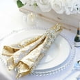 thumbnail image 5 of Balsa Circle 10 Pieces 20" Champagne Sequins Napkins Wedding Decorating Tablecloths Holiday Dinner Party Table Decorations, 5 of 5
