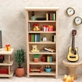 thumbnail image 4 of Librería Moderna en Miniatura para Casa de , Estantería de 6 Niveles 1:12TH para Decoración de Habitación de Libros, 4 of 9