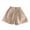 Khaki, variant on Lenpel Toddler Baby Girls' Shorts Lightweight Cotton Elastic Waist Wide Leg Shorts Summer Casual Shorts with Pockets