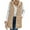 Light Camel, variant on NAYTOAO Women Long Puffer Vest: Fall Zip up Reversible Fleece Jacket Winter Warm Sleeveless Hooded Coat with Pockets